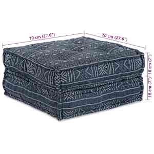 Modulární pohovka Indigo Potisk 70 x 70 x 36 cm textil - obrázek 8
