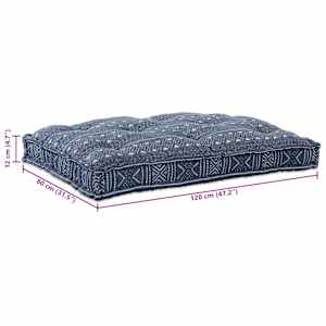 Modulární pohovka Indigo Potisk 120 x 80 x 12 cm textil - obrázek 7