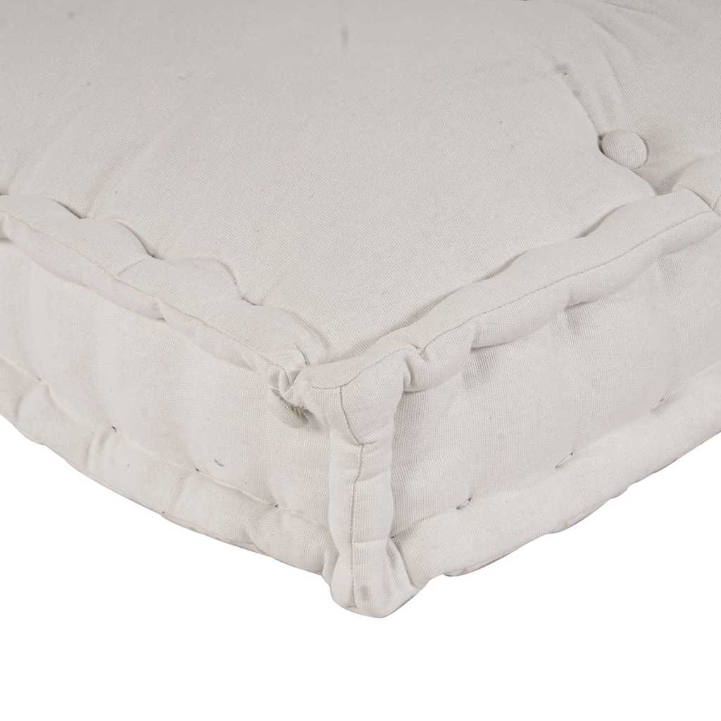 Pallet Sofa Kussen 3 pcs Crèmekleurig 120 x 80 x 34 cm Stof image 8