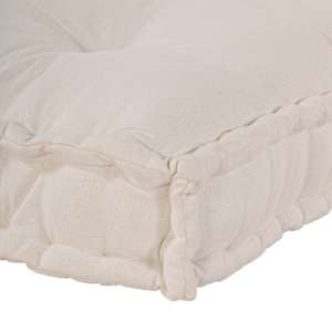 Polstrovaný pohovkový polštář Krémová 120 x 80 x 12 cm Textil - obrázek 6