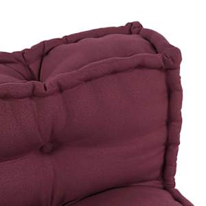 Polstrovaný pohovkový polštář 2 ks Textil Bordó - obrázek 6