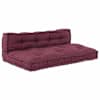 vidaXL Pallet diivanipatjade padi 2 tk kangas Bordeaux