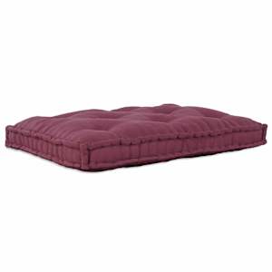 Polstrovaný pohovkový polštář Bordó 120 x 80 x 12 cm Textil - obrázek 2