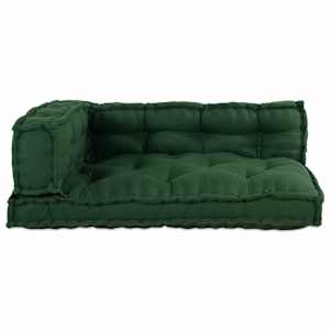 Polstrovaný pohovkový polštář 3 ks Textil Zelená - obrázek 4