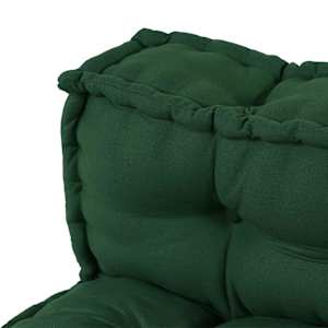 Polstrovaný pohovkový polštář 2 ks Textil Zelená - obrázek 6