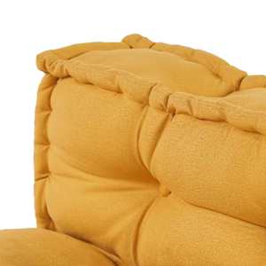 Polstrovaný pohovkový polštář 2 ks Textil Žlutá - obrázek 6