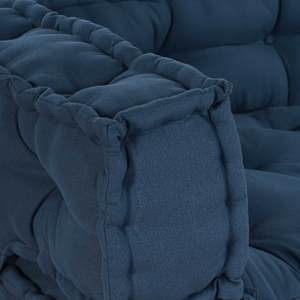 Polstrovaný pohovkový polštář 3 ks Textil Indigo - obrázek 6