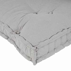 Polstrovaný pohovkový polštář 3 ks Textil Šedá 120 x 80 x 38 cm - obrázek 8