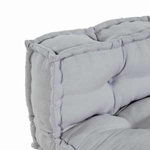 Polstrovaný pohovkový polštář 2 ks Textil Šedá 120 x 80 x 38 cm - obrázek 6