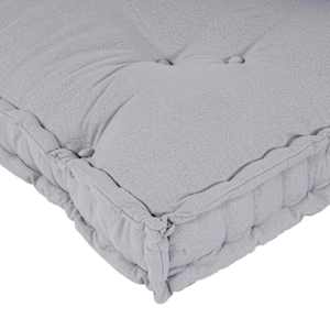 Polstrovaný pohovkový polštář 2 ks Textil Šedá 120 x 80 x 38 cm - obrázek 8