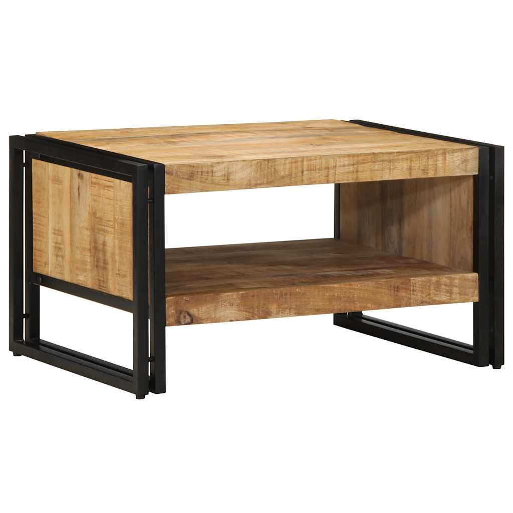 vidaXL Salontafel 70x50x38 cm massief ruw mangohout