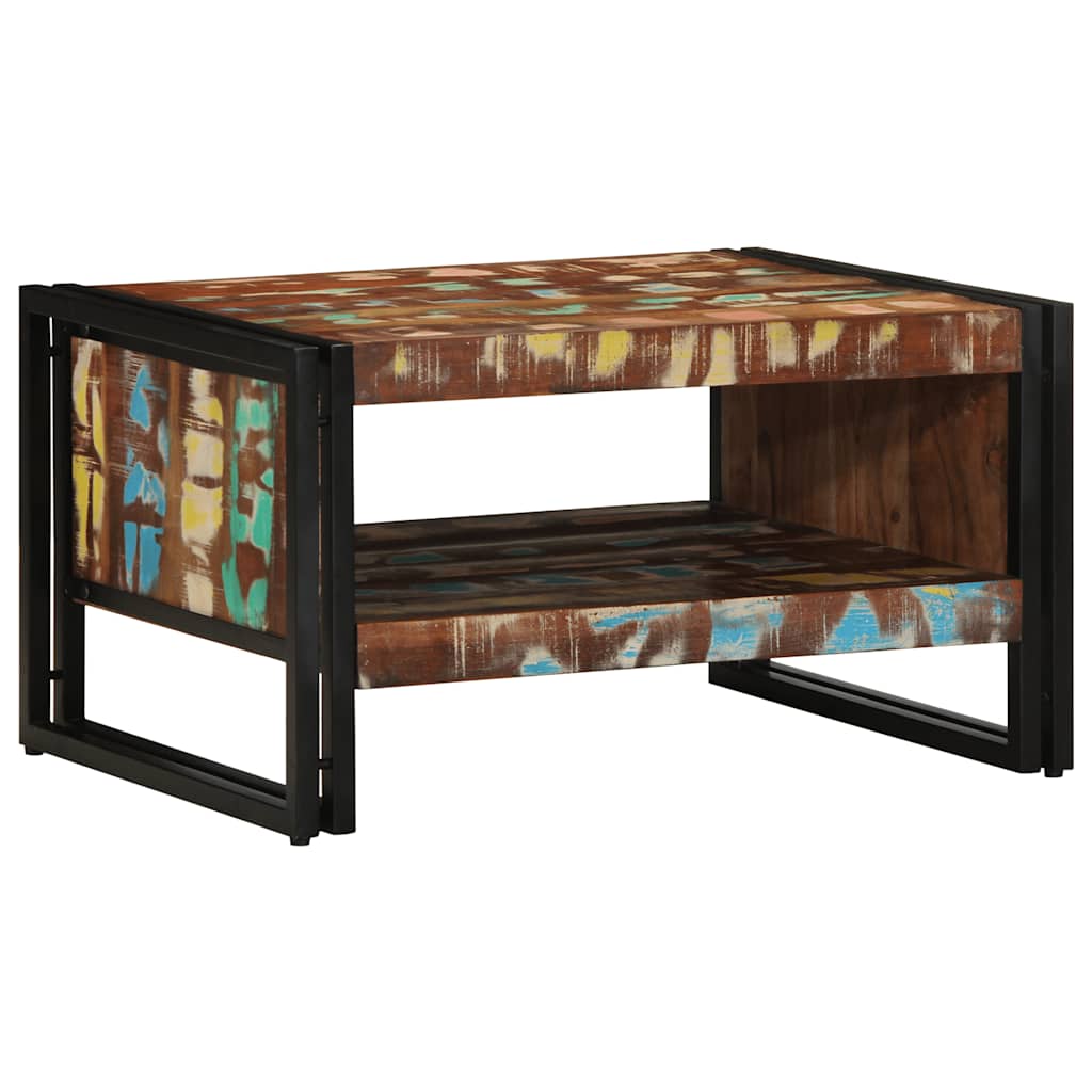 Thumbnail - vidaXL Couchtisch Mehrfarbig 70x50x38 cm Altholz Massivholz