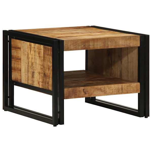 vidaXL diivanilaud 50x50x38 cm t&auml;ist&ouml;&ouml;tlemata puidust mango