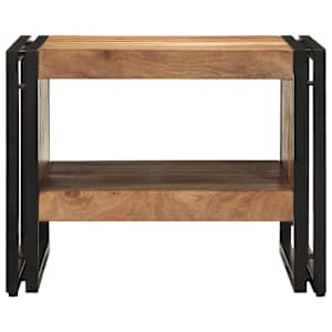 Konferenční stolek 50x50x38 cm Masivní dřevo Akácie - obrázek 4