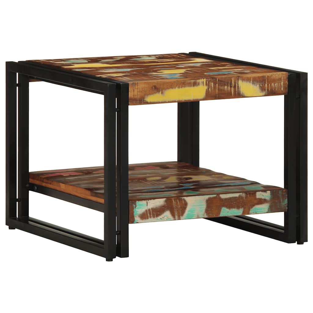 Thumbnail - vidaXL Couchtisch Mehrfarbig 50x50x38 cm Altholz Massivholz