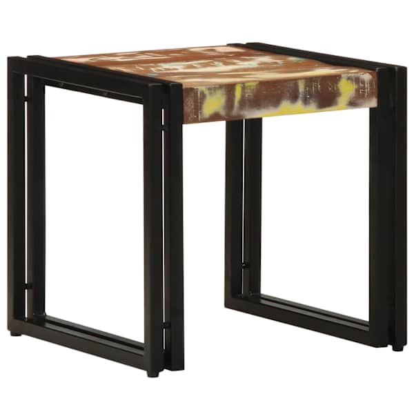 vidaXL Kohvilaud Mitmev&auml;rviline 40 x 40 x 38 cm Tugev taastatud puit