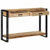 vidaXL Konsoollaud sahtliga Pruun 120 x 33 x 75 cm Tugev mango puu