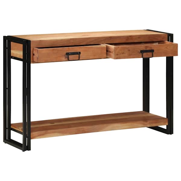 vidaXL Konsoollaud sahtliga Pruun 120 x 33 x 75 cm Tugev akatsiapuu