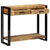 vidaXL Konsoollaud sahtliga Pruun 90 x 33 x 75 cm Tugev mango puu