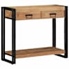 vidaXL Konsoollaud sahtliga Pruun 90 x 33 x 75 cm Tugev akatsiapuu