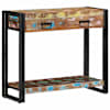 vidaXL Konsoollaud Mitmev&auml;rviline 90 x 33 x 75 cm Tugev taastatud puit