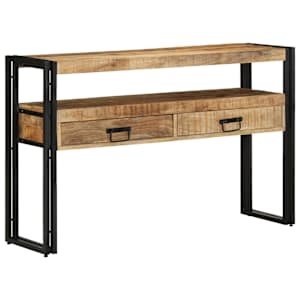 vidaXL Konsoollaud sahtliga Pruun 120 x 33 x 75 cm Tugev mango puu