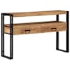 vidaXL Konsoollaud sahtliga Pruun 120 x 33 x 75 cm Tugev akatsiapuu