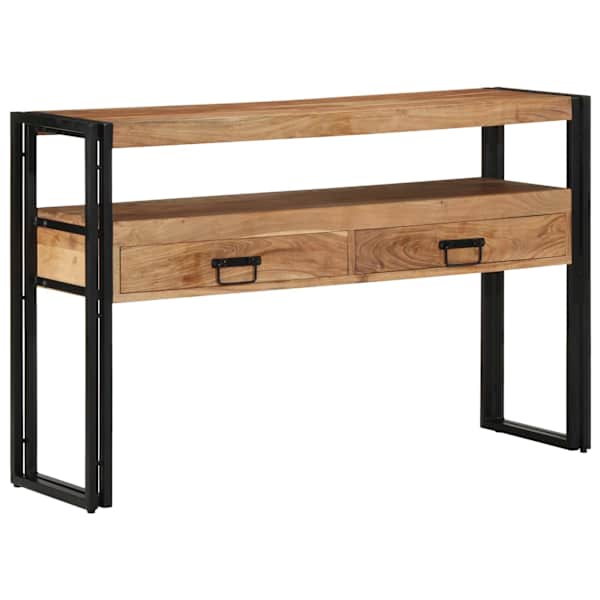 vidaXL Konsoollaud sahtliga Pruun 120 x 33 x 75 cm Tugev akatsiapuu