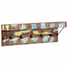 vidaXL Riidepuu Mitmev&auml;rviline 73 x 19 x 23 cm Taastatud puit