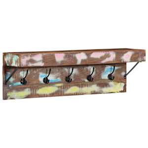Věšák na kabáty Hnědá 73 x 19 x 23 cm Masivní recyklované dřevo - obrázek 3