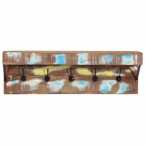 Věšák na kabáty Hnědá 73 x 19 x 23 cm Masivní recyklované dřevo - obrázek 4