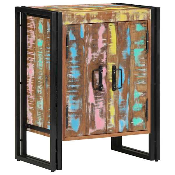 vidaXL Kinga kapp 56 x 35 x 70 cm Taastatud puit Mitmev&auml;rviline
