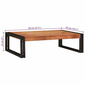 Koupelnová polička Hnědá 80 x 50 x 23 cm Masivní akátové dřevo - obrázek 12