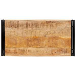 Koupelnová polička s policí Hnědá 100 x 50 x 23 cm - obrázek 7