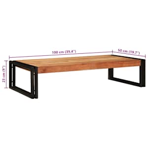 Koupelnová polička Hnědá 100 x 50 x 23 cm Masivní akátové dřevo - obrázek 12