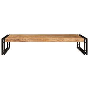 Koupelnová polička s policí Hnědá 120 x 50 x 23 cm - obrázek 4