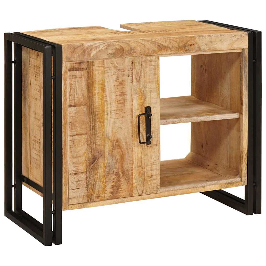 Vannitoa valamukapp 71 x 33 x 58 cm Tugev Mango Puit, Raud