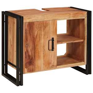 vidaXL Valamukapp riiuliga Pruun 71 x 33 x 58 cm Tugev akatsiapuu
