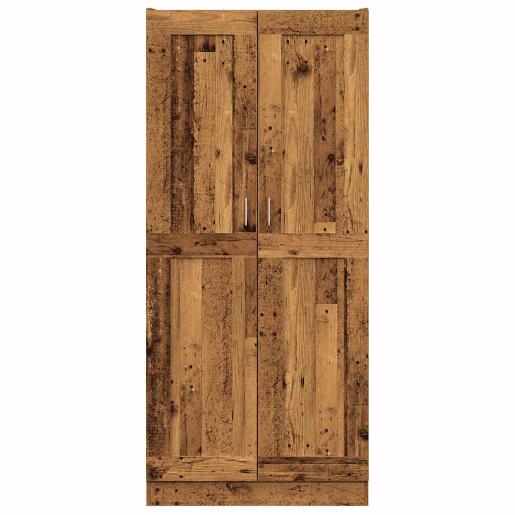 vidaXL Hoge kast 82,5x30,5x185 cm bewerkt hout oud houtkleurig afbeelding