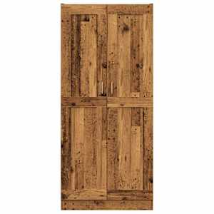 Skříň old wood 82,5 x 30,5 x 185 cm kompozitní dřevo - obrázek 3