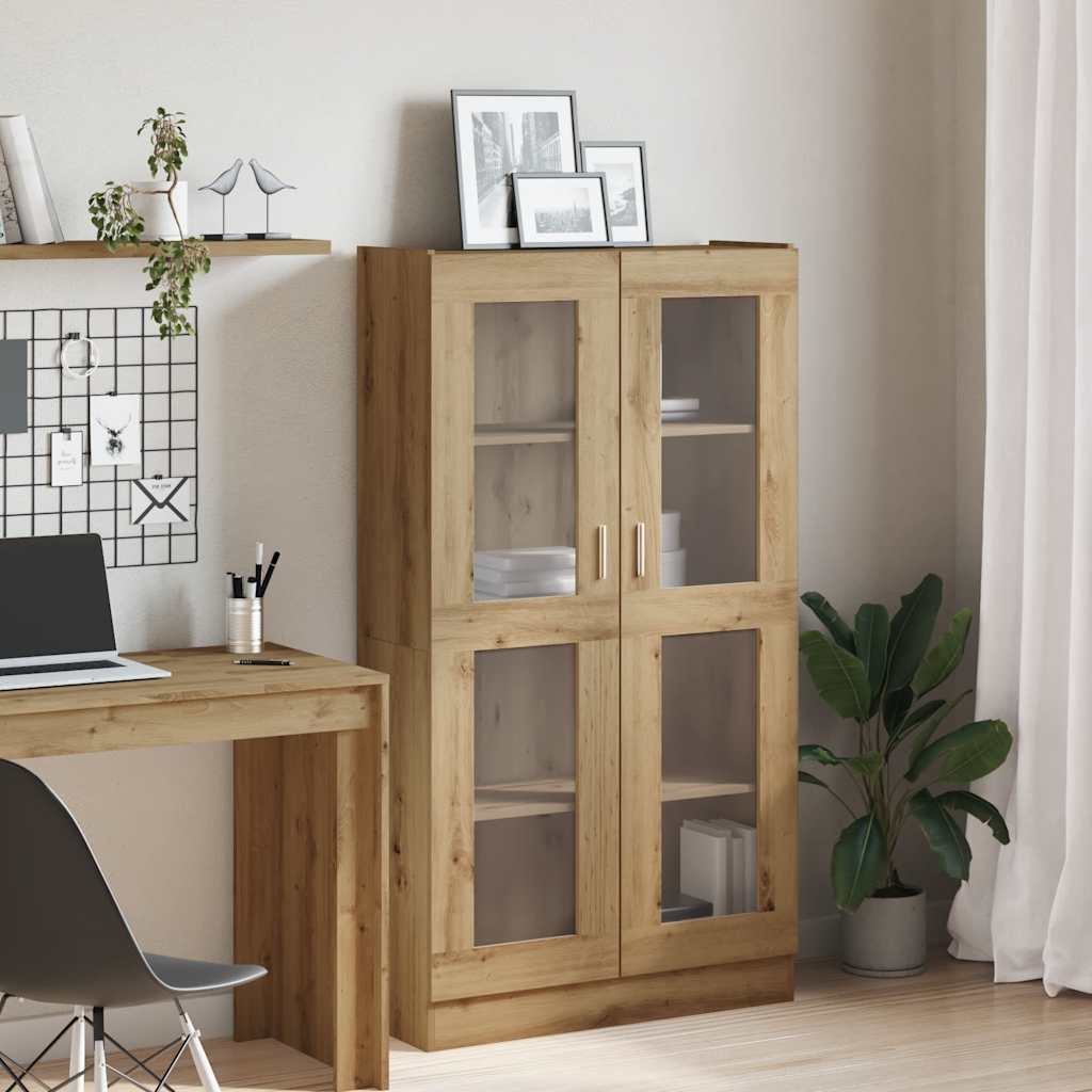 vidaXL Vysoká skrinka dub artisan 82,5x30,5x150 cm spracované drevo