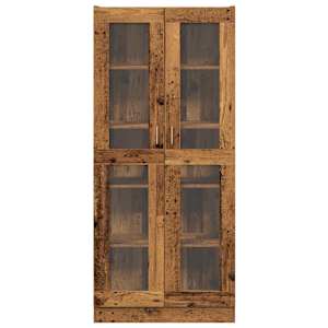 Skříň old wood 82,5 x 30,5 x 185 cm kompozitní dřevo - obrázek 4