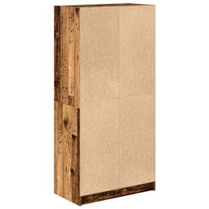 Highboard s dvířky old wood 68 x 37 x 142 cm kompozitní dřevo - obrázek 6