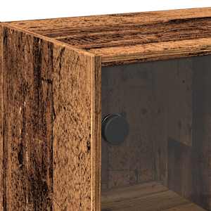 Highboard s dvířky old wood 68 x 37 x 142 cm kompozitní dřevo - obrázek 8