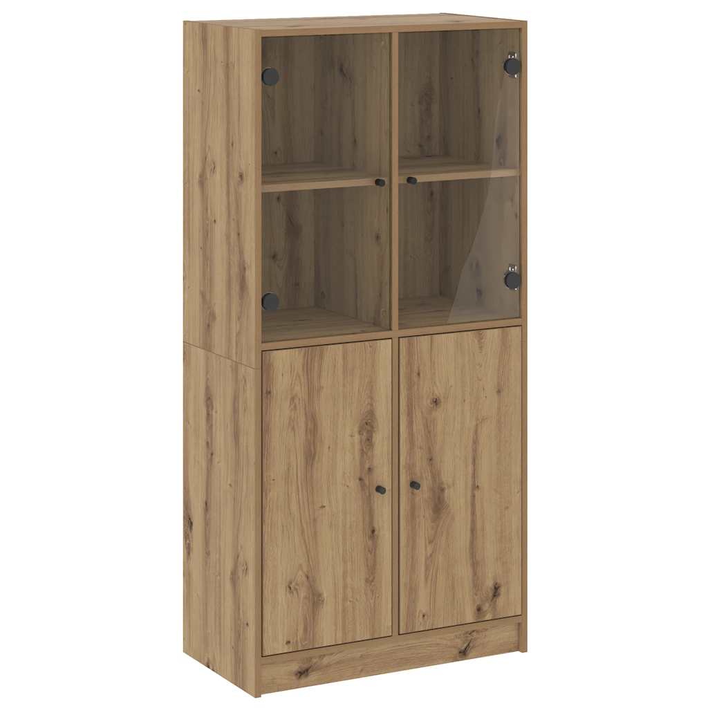 Thumbnail - vidaXL Highboard mit Türen Artisan-Eiche 68x37x142 cm Holzwerkstoff