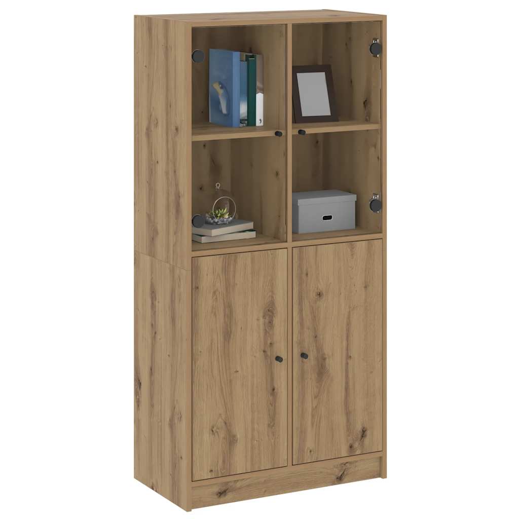 Thumbnail - vidaXL Highboard mit Türen Artisan-Eiche 68x37x142 cm Holzwerkstoff