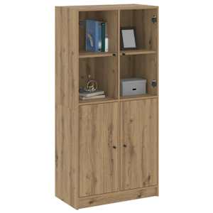 Highboard s dvířky dub artisan 68x37x142 cm kompozitní dřevo - obrázek 3