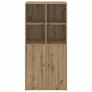 Highboard s dvířky dub artisan 68x37x142 cm kompozitní dřevo - obrázek 5