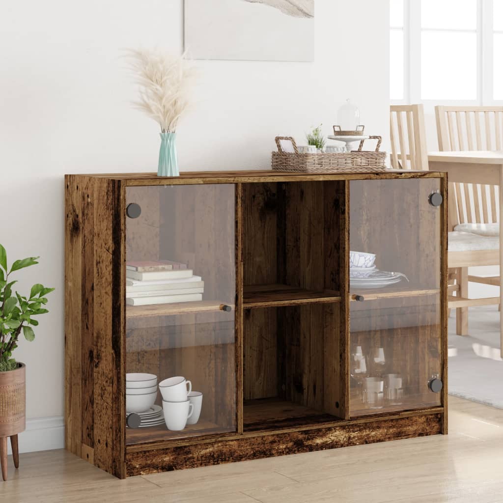 vidaXL Sideboard Altholz-Optik 102x37x75,5 cm Holzwerkstoff