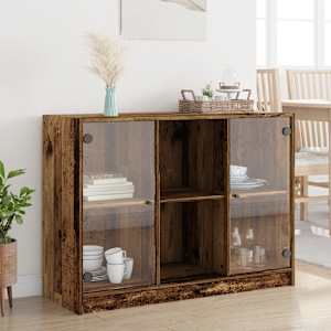 Příborník old wood 102 x 37 x 75,5 cm kompozitní dřevo - obrázek 1